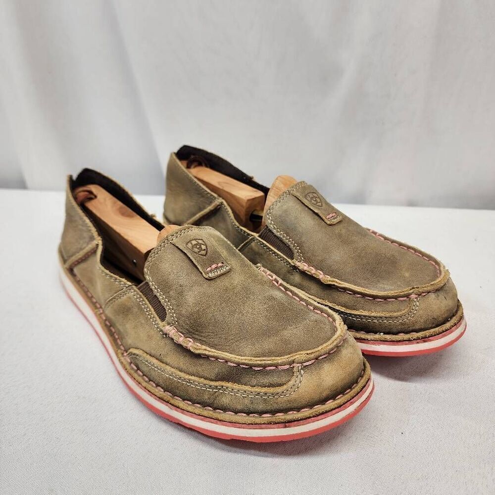 Ariat Women's Cruiser Casual Shoes - Brown Bomber - Size 10 Leather Nubuk Comfor